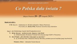 „Co Polska dała światu?” – Sympozjum